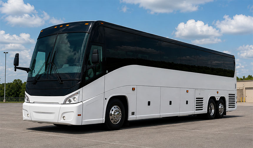 56-passenger charter bus in The Bronx, NY